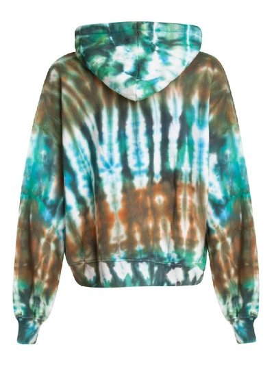 Shop Amiri Tye-dye Oversize Hoodie In Multicolor