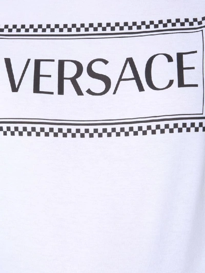 Shop Versace T-shirt With 90s Logo In Bianco