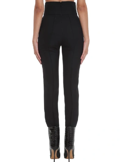 Shop Alexandre Vauthier Pants In Black Wool