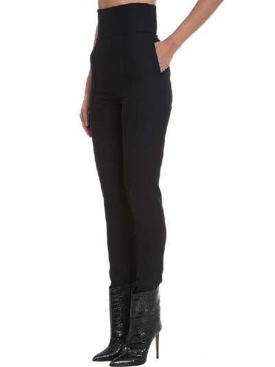 Shop Alexandre Vauthier Pants In Black Wool