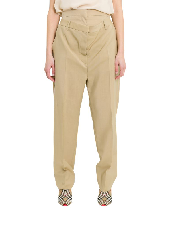 burberry double waist pants