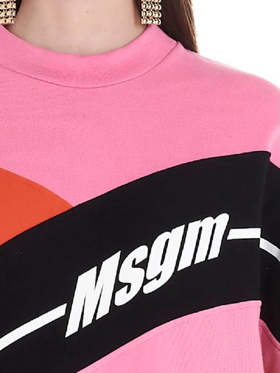 Shop Msgm Sweatshirt In Multicolor