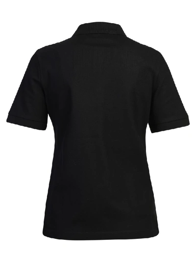 Shop Burberry Branded Polo In Black