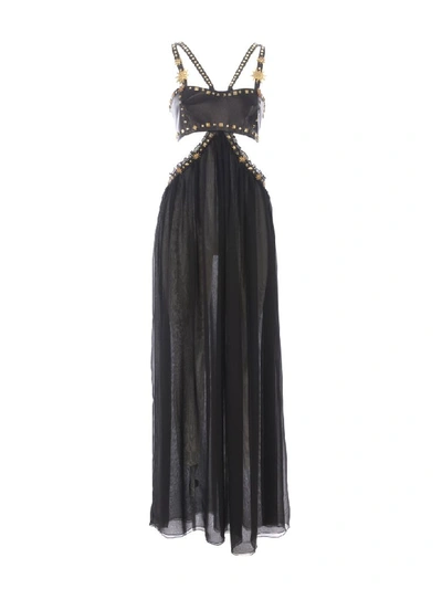 Shop Fausto Puglisi Embellished Dress In Nero
