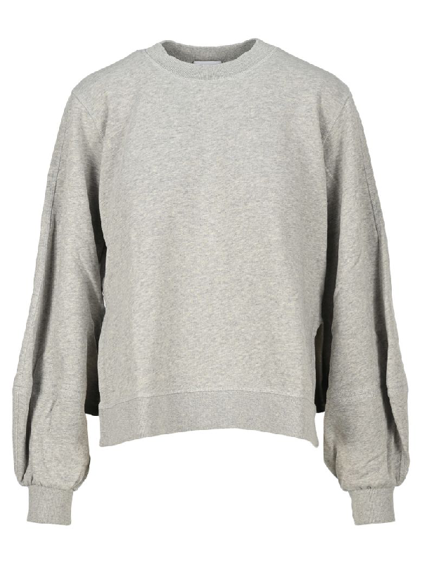 Ganni Isoli Sweatshirt In Grey Melange | ModeSens