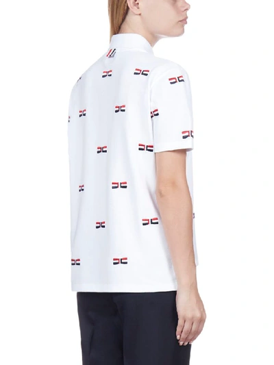 Shop Thom Browne Polo Shirt In White