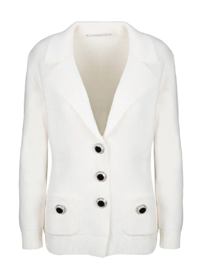 Shop Alessandra Rich Cardigan In White