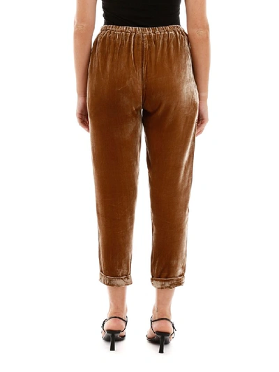 Shop Mes Demoiselles Spay Trousers In Nude (brown)