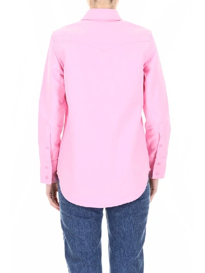Shop Calvin Klein Jeans Est.1978 Twill Shirt In Pink Baby (pink)