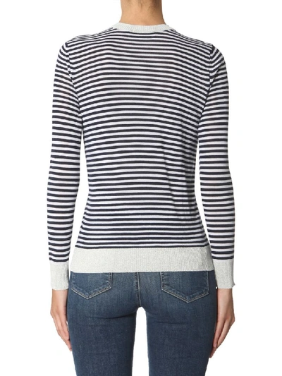 Shop Etre Cecile Striped Sweater In Blu