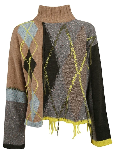 Shop Antonio Marras Turtleneck Sweater In Multicolor