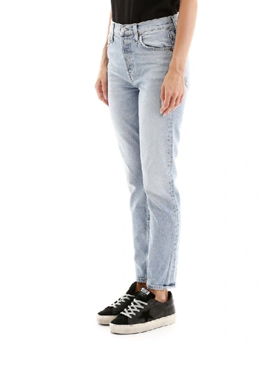 Shop Re/done Original Skinny Jeans In Pale Indigo (light Blue)