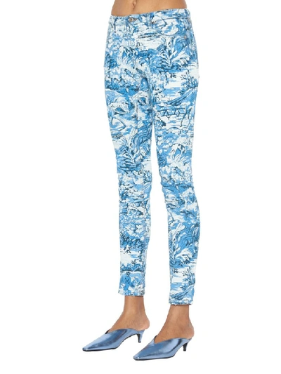 Shop Off-white Tapestry Jeans In Blue