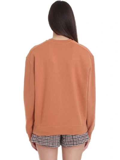 Shop Chloé Sweatshirt In Orange Cotton