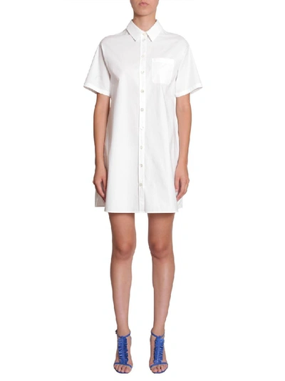 Shop Boutique Moschino Shirt Dress In Bianco