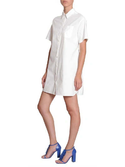 Shop Boutique Moschino Shirt Dress In Bianco