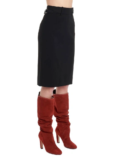 Shop Red Valentino Skirt In Black