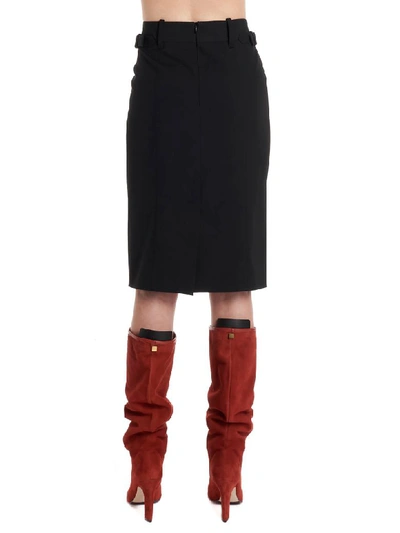 Shop Red Valentino Skirt In Black