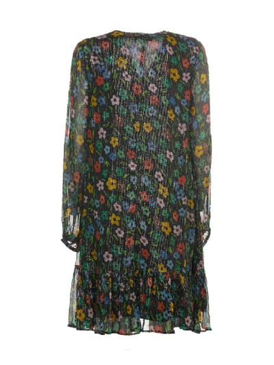 Shop Essentiel Antwerp Floral Print Dress In Nero Multicolor