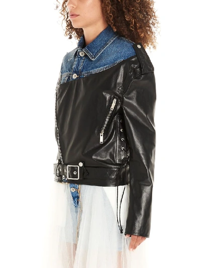 Ben Taverniti Unravel Project Fabric Mix Jacket In Multicolor