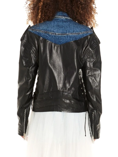 Ben Taverniti Unravel Project Fabric Mix Jacket In Multicolor