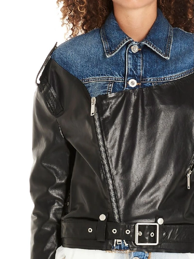Ben Taverniti Unravel Project Fabric Mix Jacket In Multicolor