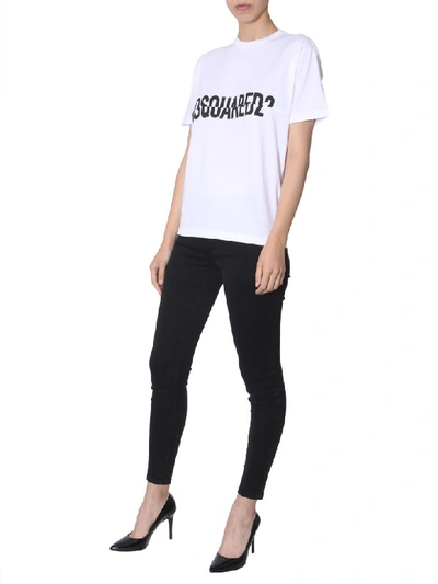 Shop Dsquared2 New Diana Fit T-shirt In Bianco