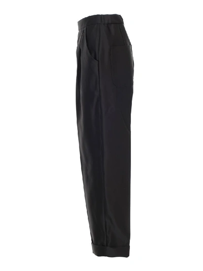 Shop Tom Ford Trousers In Black