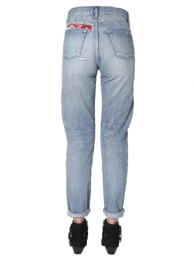 Shop Saint Laurent Slim Fit Jeans In Denim