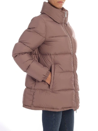 Shop Add Stand-up Neck Ped Jacket In Mauve