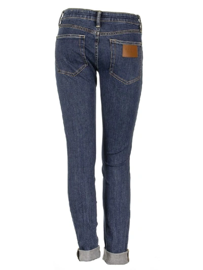 Shop Burberry Skinny Fit Denim Jeans In Blue