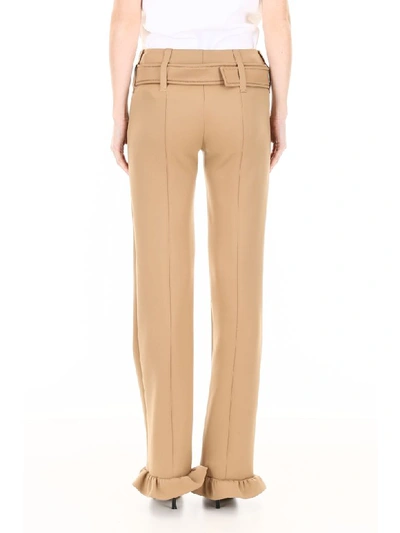 Shop Prada Formal Trousers In Cammello Cammello (beige)
