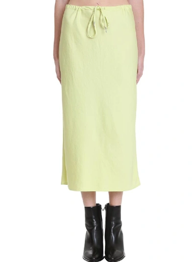 Shop Alexander Wang T Skirt In Green Polyester