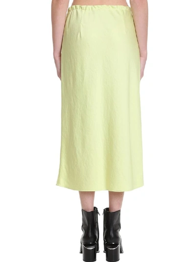 Shop Alexander Wang T Skirt In Green Polyester