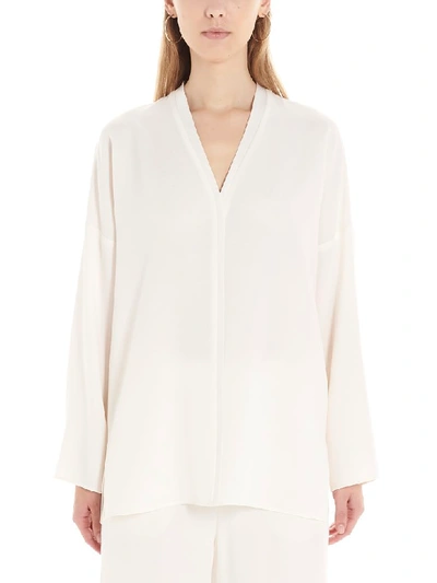 Shop Agnona Blouse In White