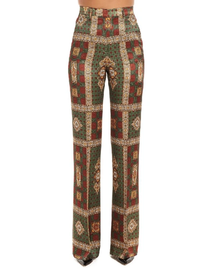 Shop Etro Pochette Pants In Multicolor