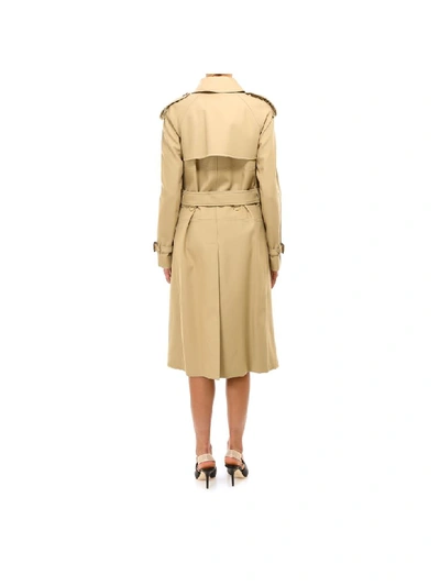 Shop Burberry Trench In Beige
