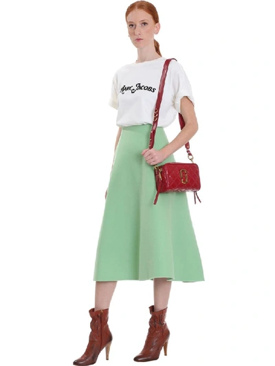 Shop Marc Jacobs Skirt In Green Wool