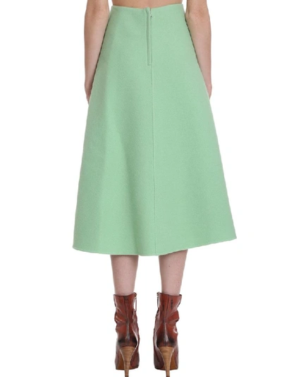 Shop Marc Jacobs Skirt In Green Wool