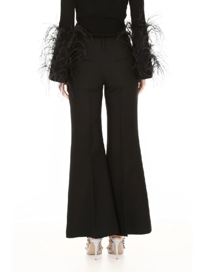 Shop Valentino Crepe Couture Trousers In Nero (black)