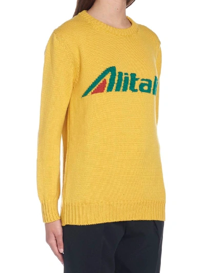 Shop Alberta Ferretti Alitalia Sweater In Giallo