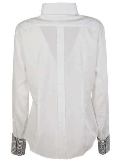 Shop Dolce & Gabbana Stripe-detail Shirt In White
