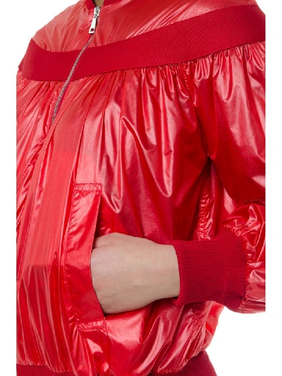 Shop Moncler Genius Red Nassau Polyamide Jacket
