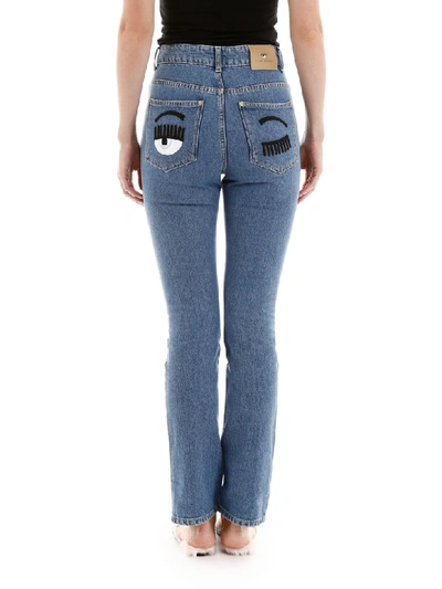 Shop Chiara Ferragni Flirting Jeans In Denim (light Blue)
