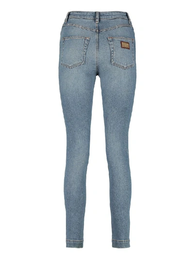 Shop Dolce & Gabbana 5-pocket Audrey-fit Jeans In Denim