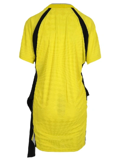 Shop Alexander Wang T T By Ricot Tie Front Dress In Lemon