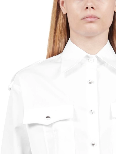 Shop Prada Shirt In Bianco