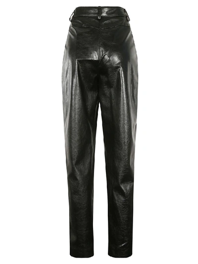 Shop Msgm Wide Leg Trousers In Black