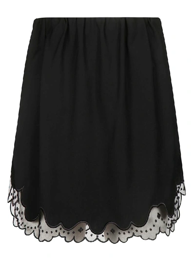 Shop N°21 Elasticated Mini Skirt In Black