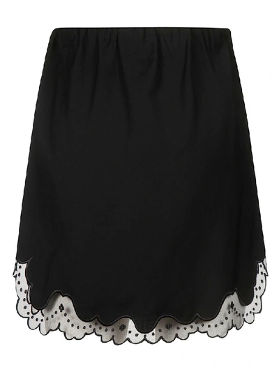 Shop N°21 Elasticated Mini Skirt In Black